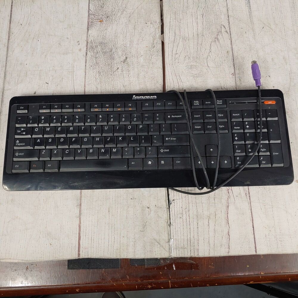 Lenovo LXH-JME2207P Wired PS/2 Keyboard Standard Size Model JME-11W02 TESTED